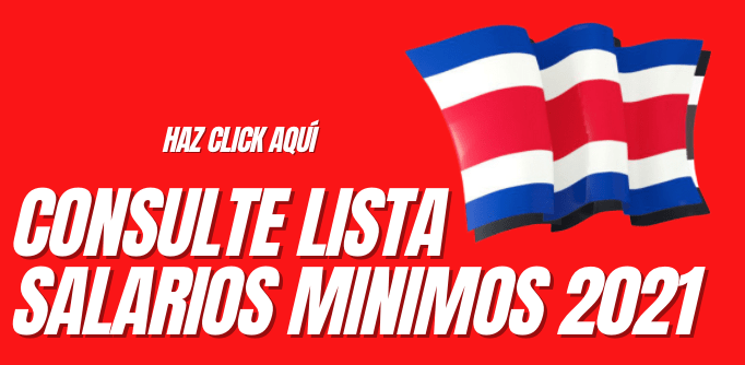 Costa Rica Lista Salarios Mínimos 2021 Costa Rica